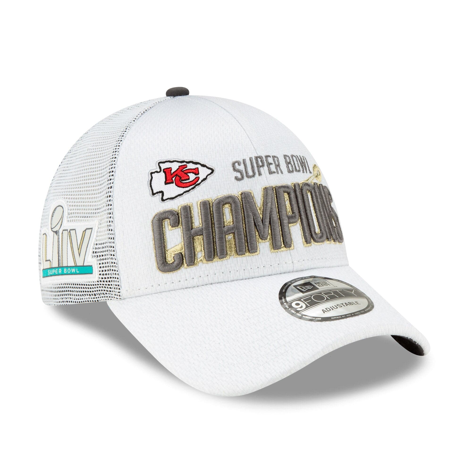 New Era Caps Kansas City Chiefs New Era NFL 2020 Super Bowl Champions 9FORTY Snapback Hat -