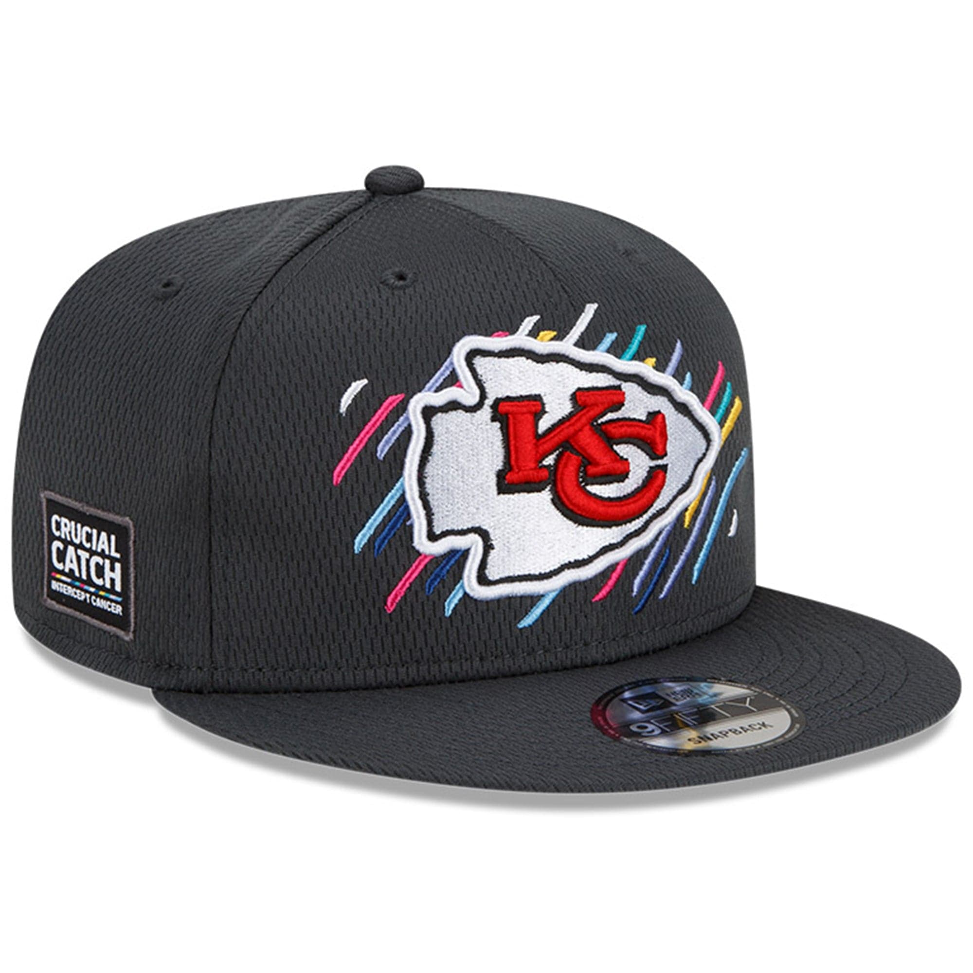 New Era Caps Kansas City Chiefs New Era NFL 2021 Crucial Catch 9FIFTY Snapback Hat - Steel