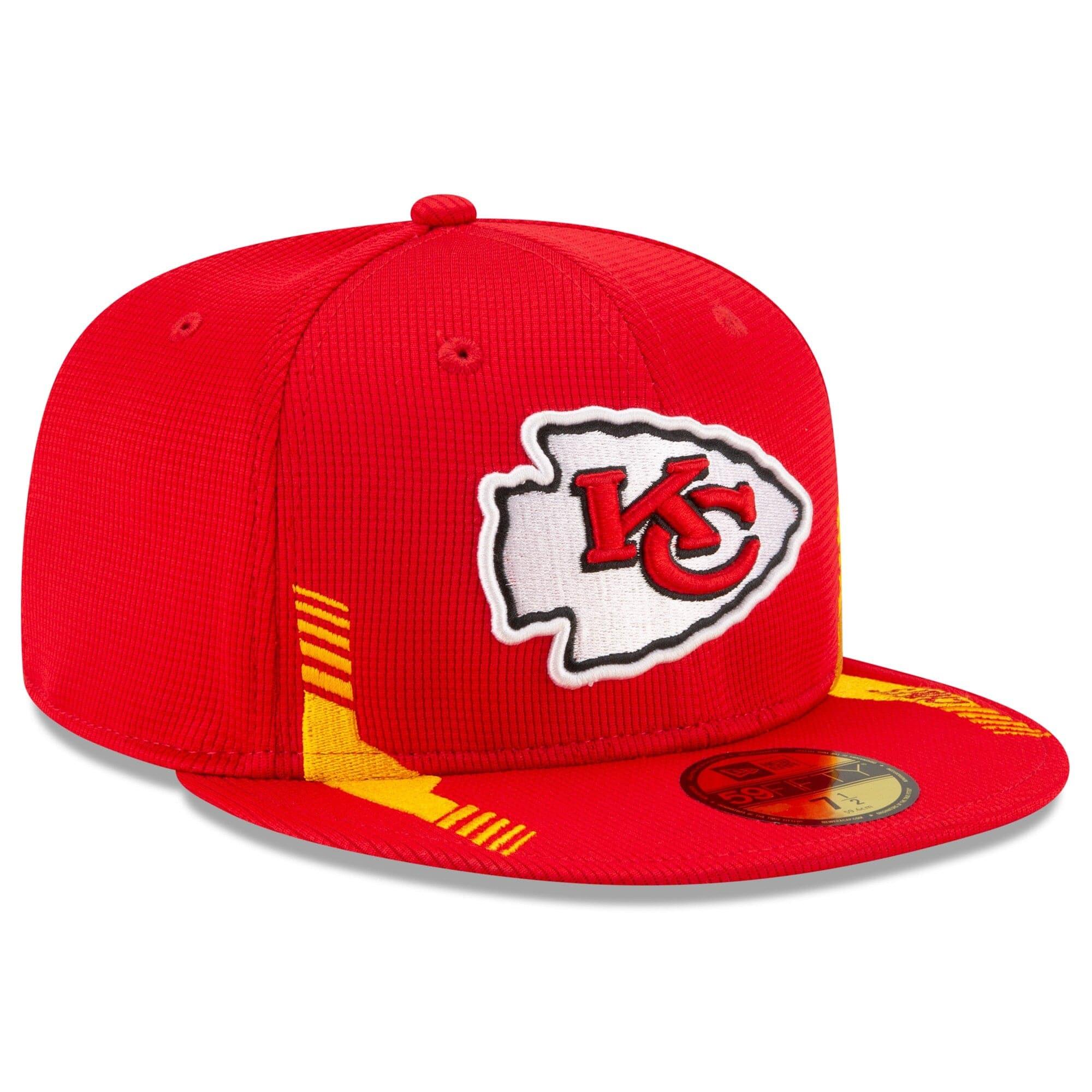 New Era Caps Kansas City Chiefs New Era NFL 2021 Sideline Home 59FIFTY Fitted Hat - Red