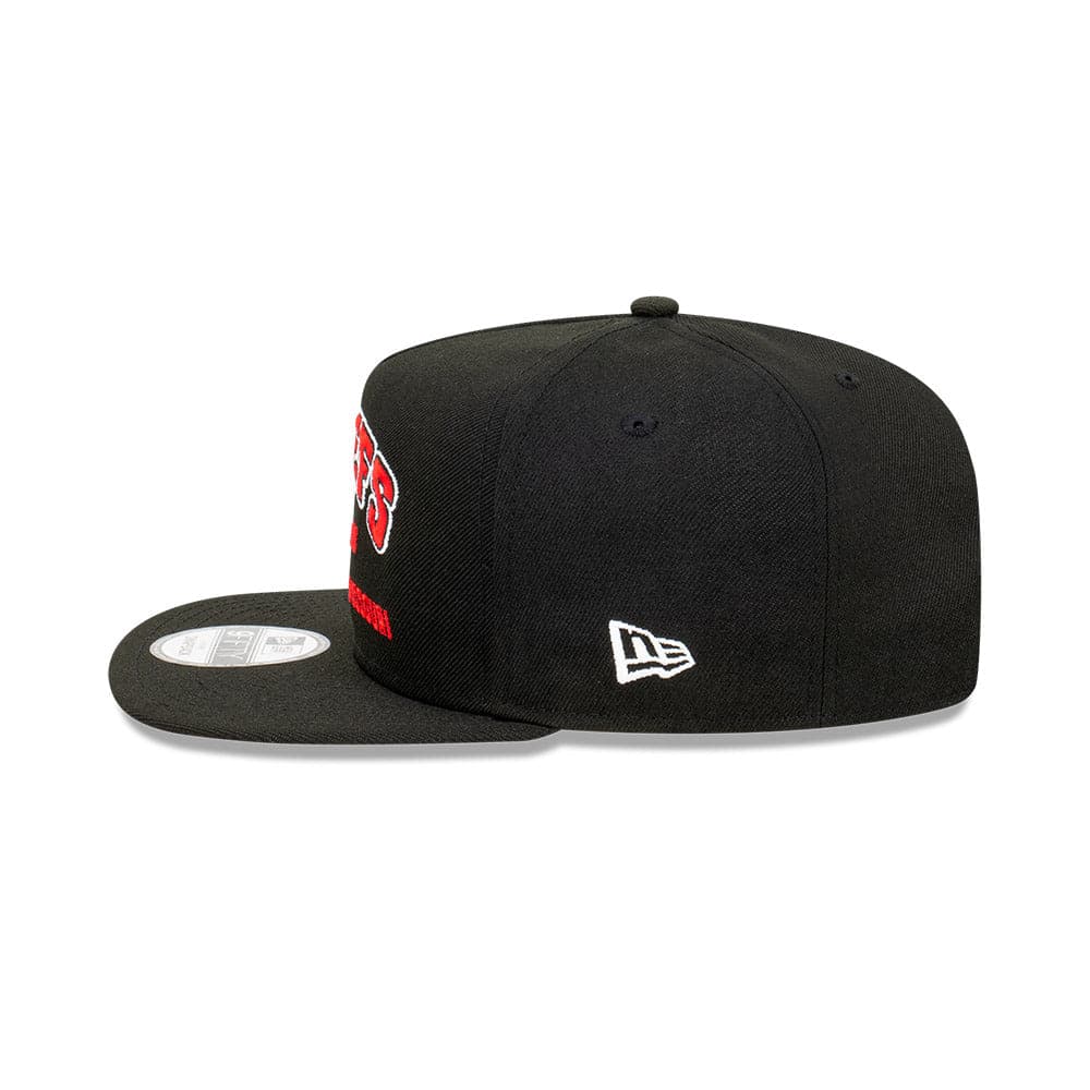 New Era Caps Kansas City Chiefs New Era NFL Arch Script 9FIFTY OF A-Frame Snapback Hat - Black