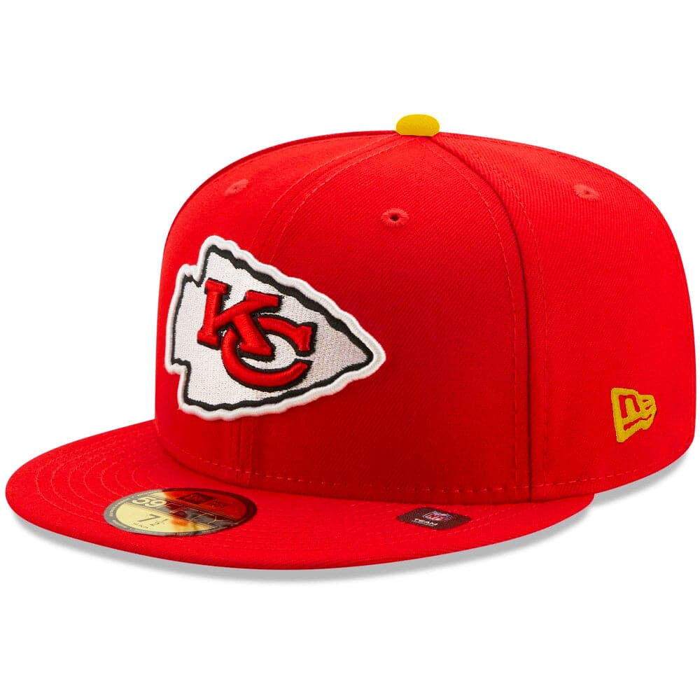 New Era Caps Kansas City Chiefs New Era NFL Back Script 59FIFTY Fitted Hat - Red