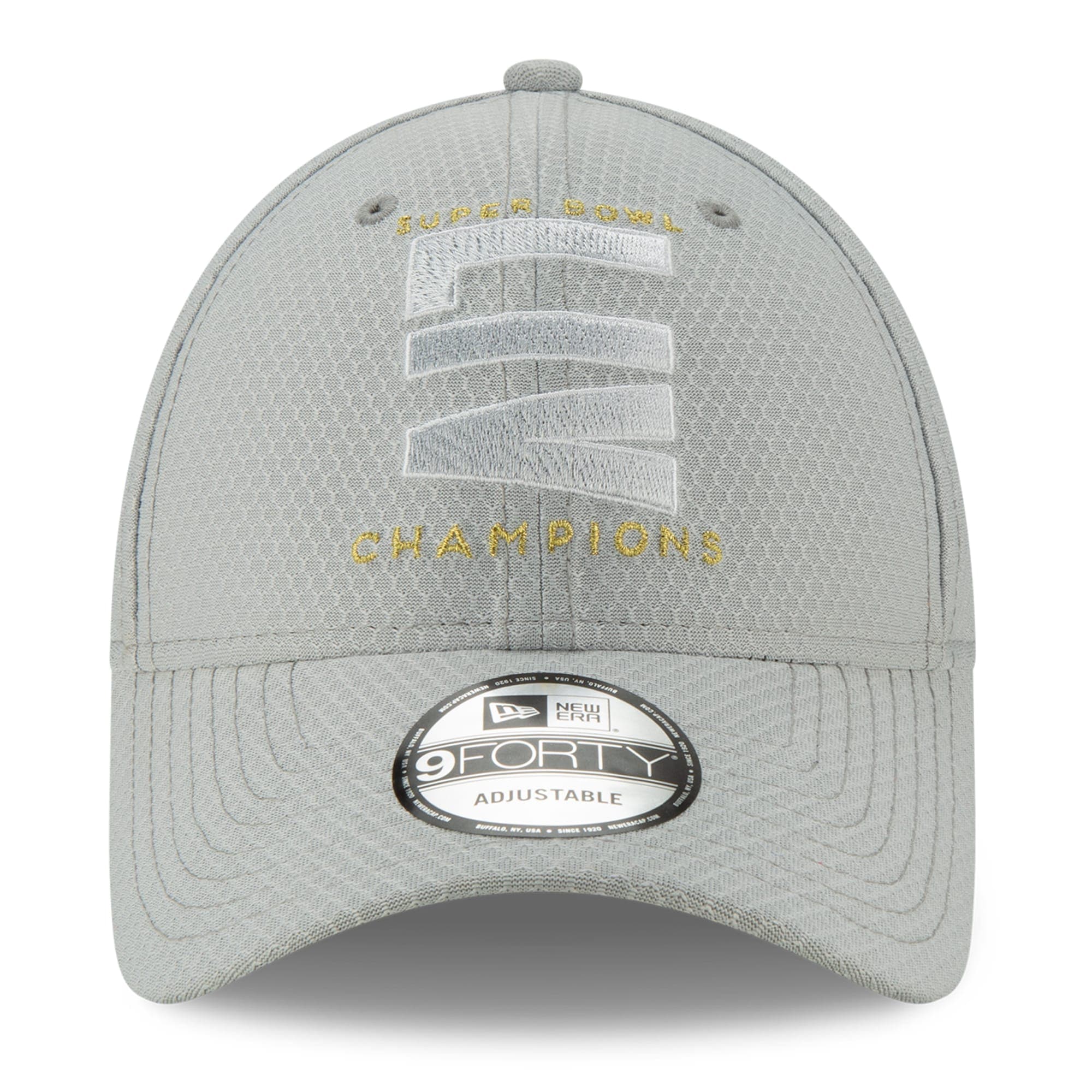 New Era Caps Kansas City Chiefs New Era NFL Champions Parade 9FORTY Snapback Curve Hat - Grey