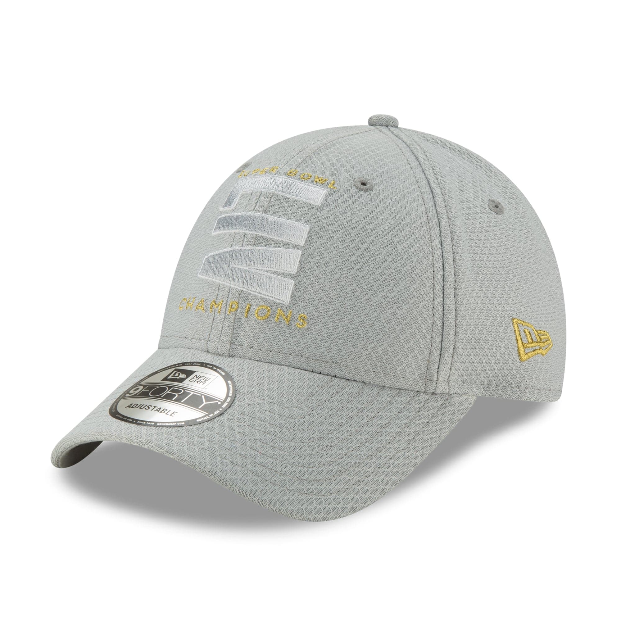 New Era Caps Kansas City Chiefs New Era NFL Champions Parade 9FORTY Snapback Curve Hat - Grey