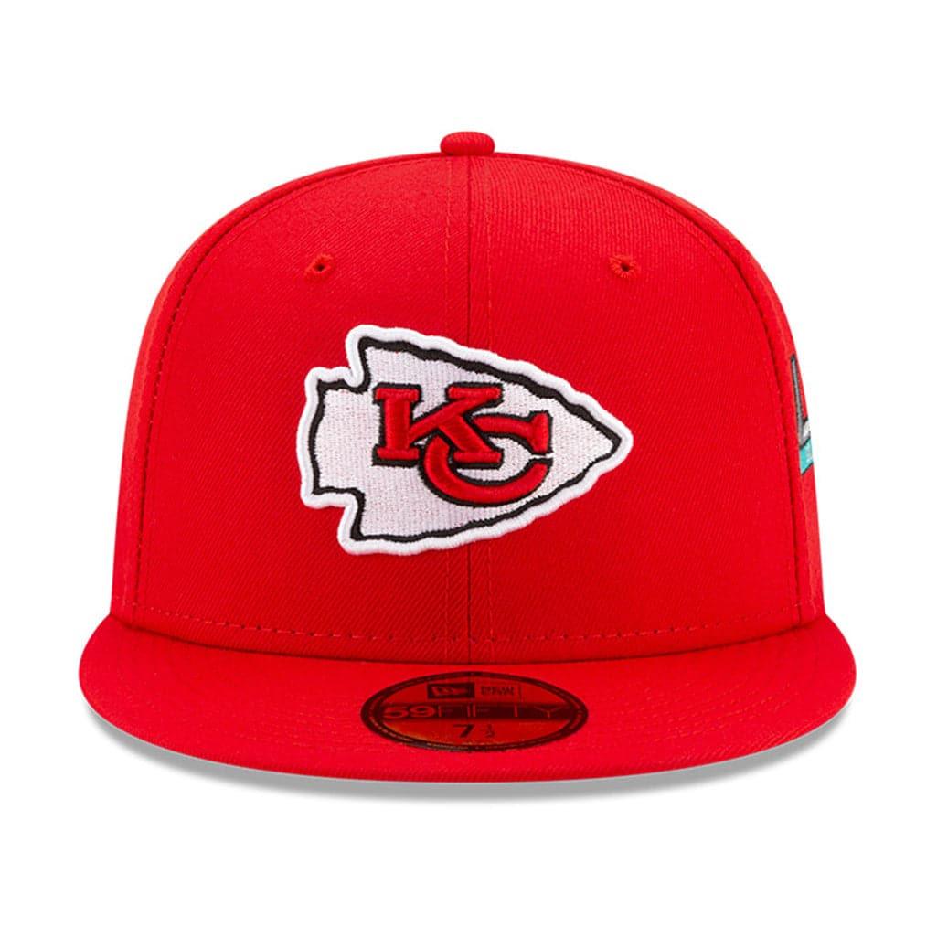 New Era Caps Kansas City Chiefs New Era NFL Champions Patch 59FIFTY Fitted Hat - Red