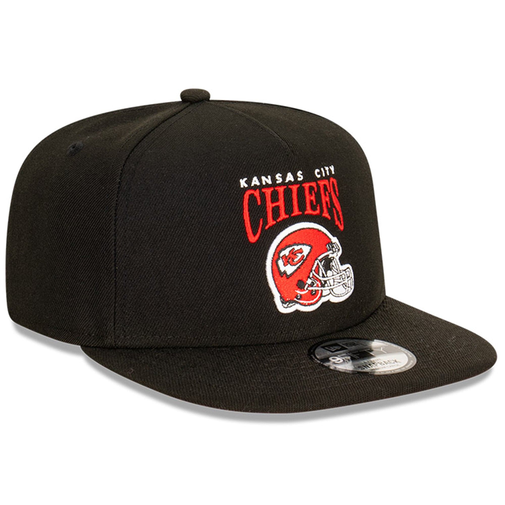 New Era Caps Kansas City Chiefs New Era NFL Helmet Arch 9FIFTY A-Frame Snapback Hat - Black