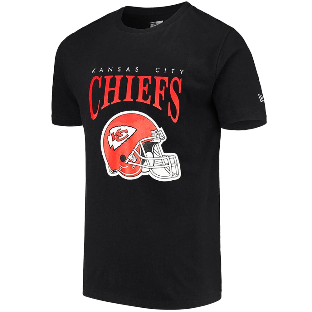 New Era T-Shirts Kansas City Chiefs New Era NFL Helmet Arch T-Shirt - Black