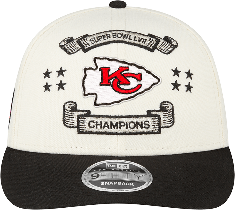 New Era Caps Kansas City Chiefs New Era NFL Super Bowl LVII Champs 9FIFTY Snapback Hat - Off White