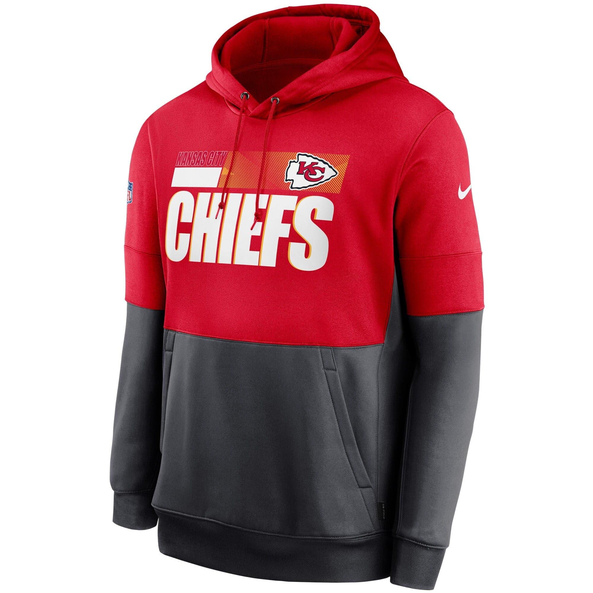 Nike Jumpers Kansas City Chiefs Nike NFL TN Lockup Therma Hoodie Jumper - Red