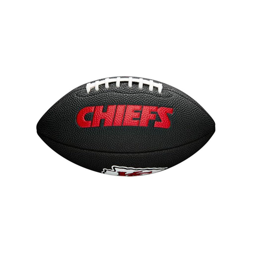 Wilson Sporting Goods Balls Kansas City Chiefs Wilson NFL Mini Size Team Football - Black