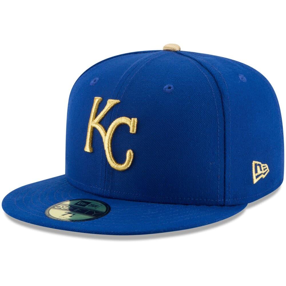 New Era Caps Kansas City Royals New Era MLB AC On-Field Alt 59FIFTY Fitted Hat - Blue