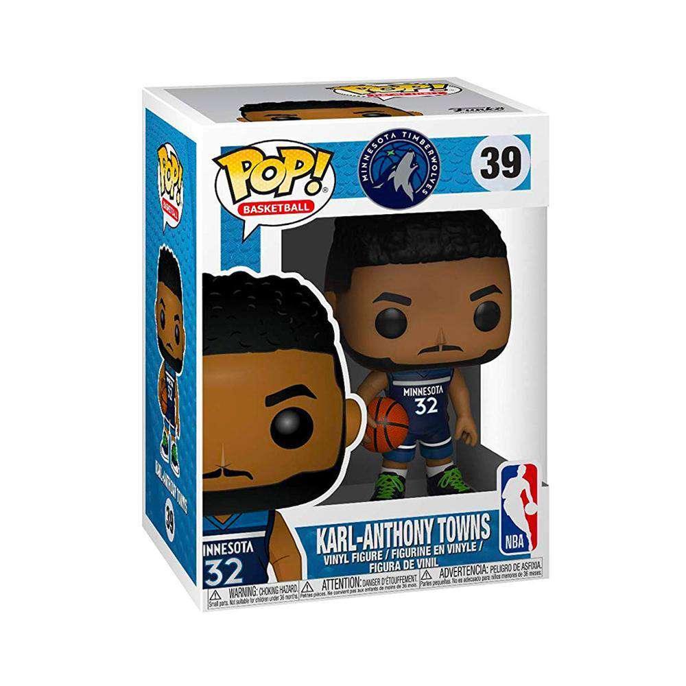 Funko Figures Karl-Anthony Towns Minnesota Timberwolves Funko NBA Pop 39 Figure - Navy