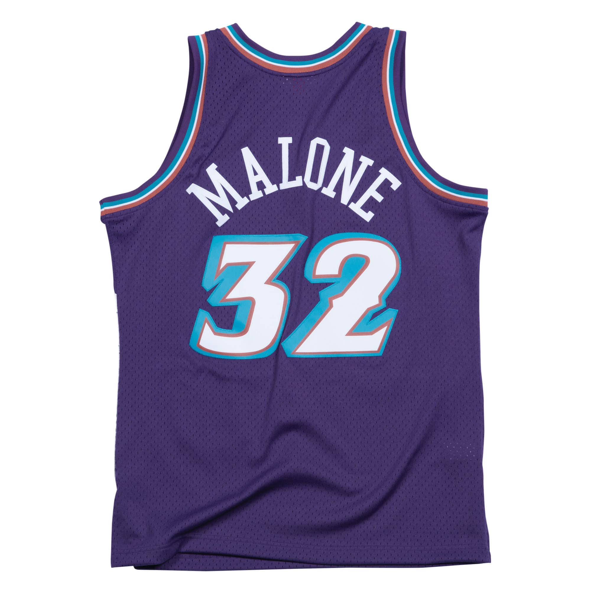 Mitchell And Ness Jerseys Karl Malone Utah Jazz Mitchell & Ness NBA 96-97 Home Swingman Jersey - Purple