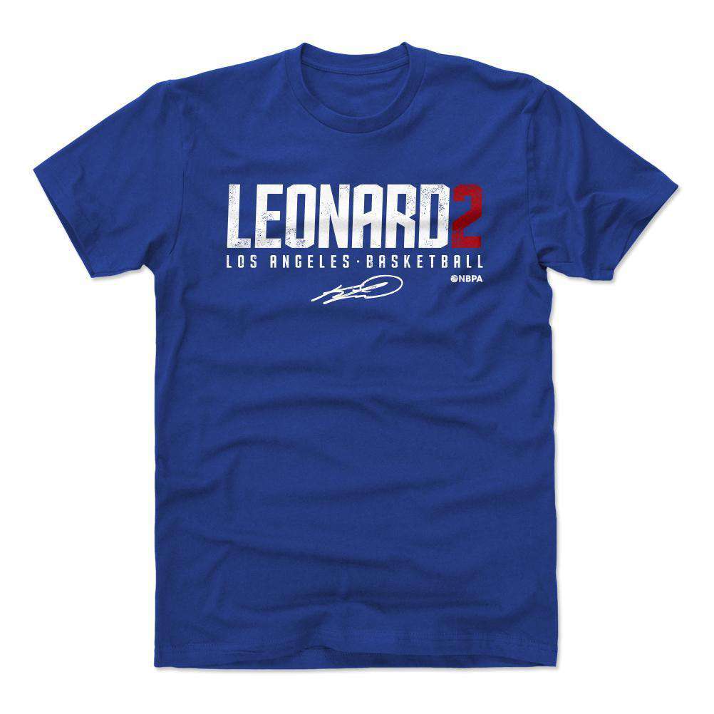 500 Level T-Shirts Kawhi Leonard Los Angeles Clippers 500 Level NBA Name T-Shirt - Blue