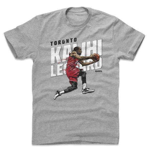 500 Level T-Shirts Kawhi Leonard Toronto Raptors 500 Level NBA Layup T-Shirt - Grey