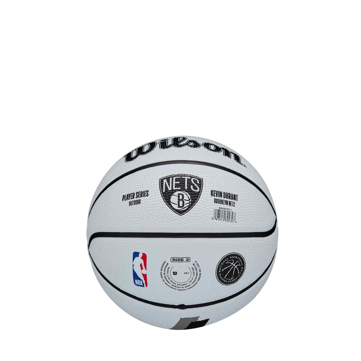 Wilson Sporting Goods Balls Kevin Durant Brooklyn Nets Wilson NBA Mini Player Basketball - Grey
