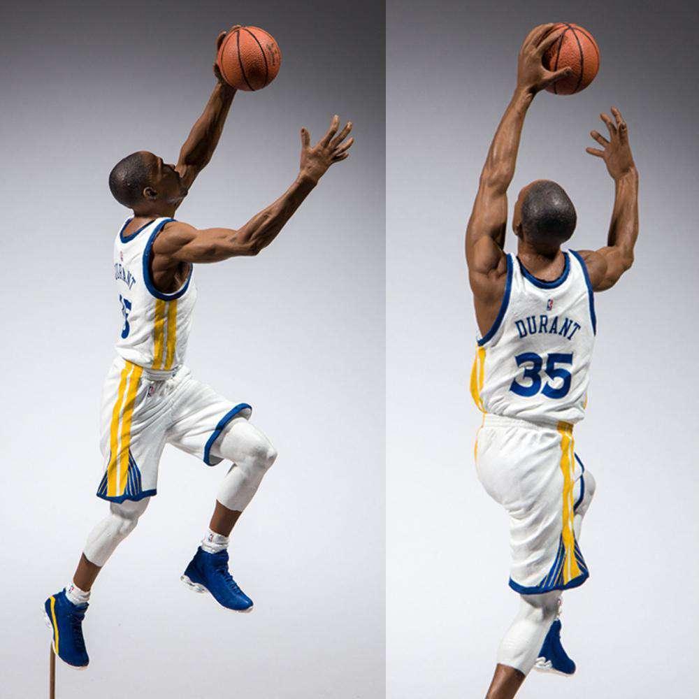 McFarlane Toys Figures Kevin Durant Golden State Warriors McFarlane NBA 2K19 Series 7" Figure - White