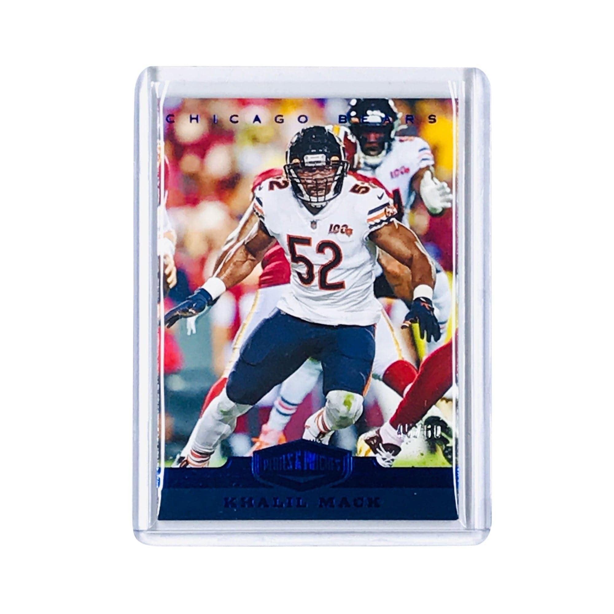 Panini Cards Khalil Mack Chicago Bears 2019 Panini Plates Patches NFL /60 Blue Card