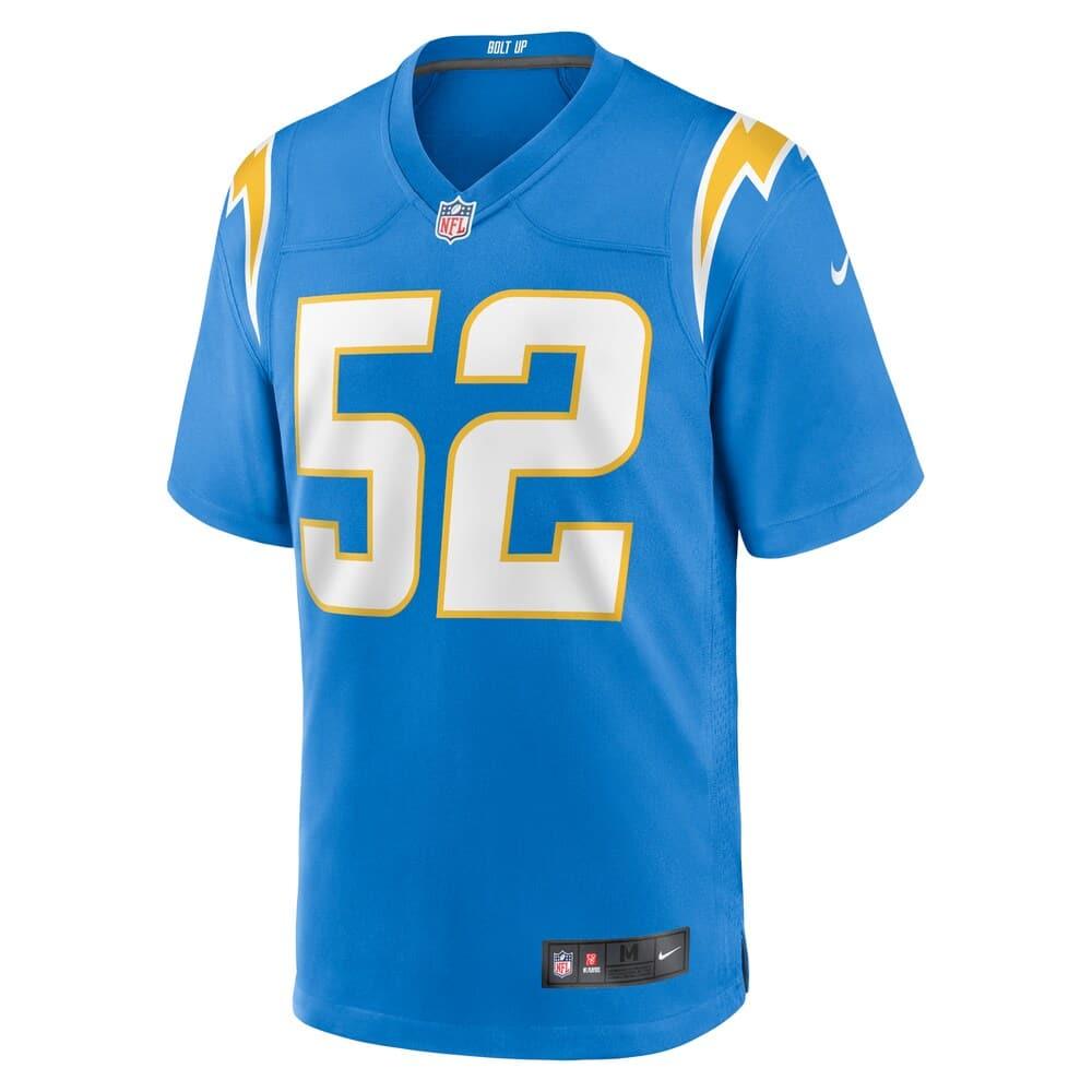 Nike Jerseys Khalil Mack Los Angeles Chargers Nike NFL Game Jersey - Blue