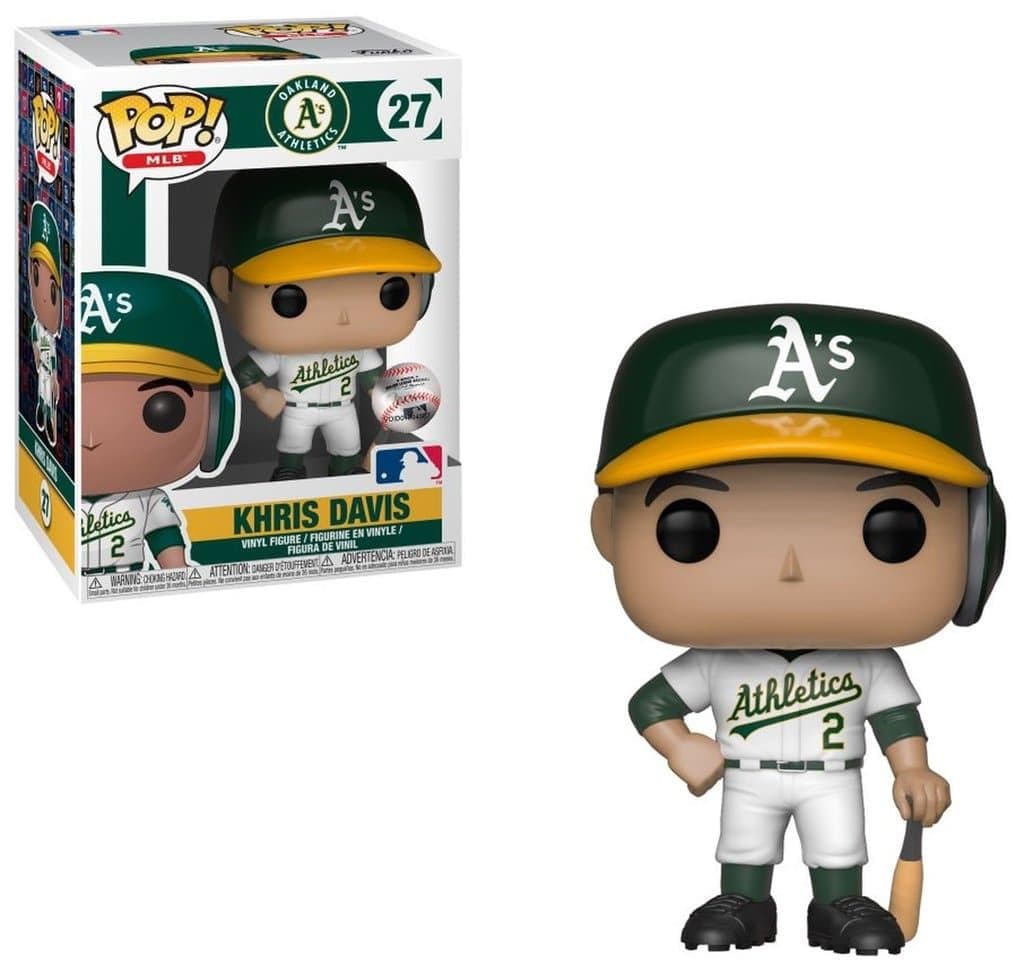 Funko Figures Khris Davis Oakland Athletics MLB Funko Pop 27 Figure - White