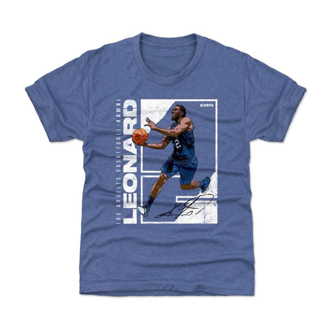 500 Level T-Shirts Kids/Youths Kawhi Leonard Los Angeles Clippers 500 Level NBA Stretch T-Shirt - Blue