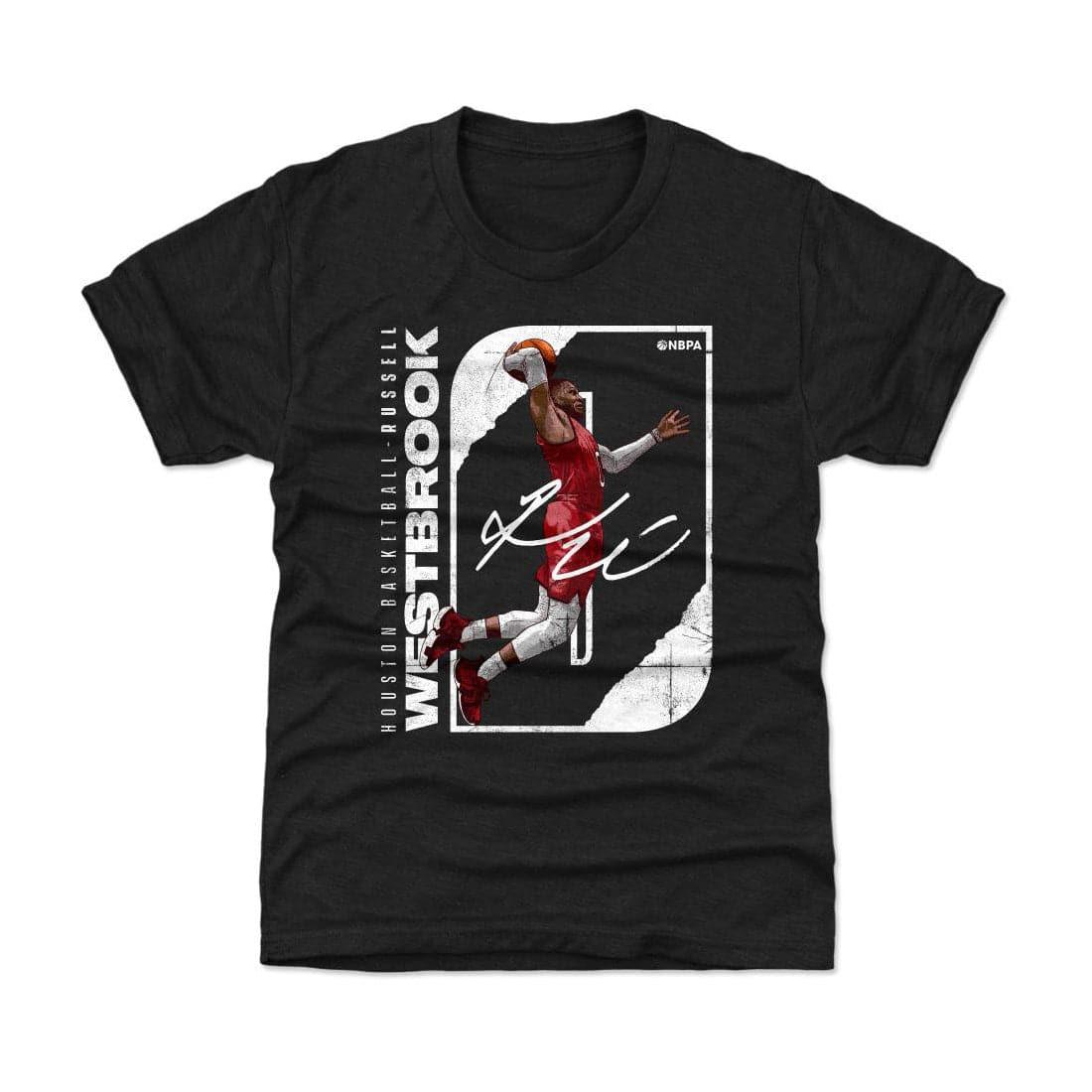 500 Level T-Shirts Kids/Youths Russell Westbrook Washington Wizards 500 Level NBA Stretch T-Shirt - Black
