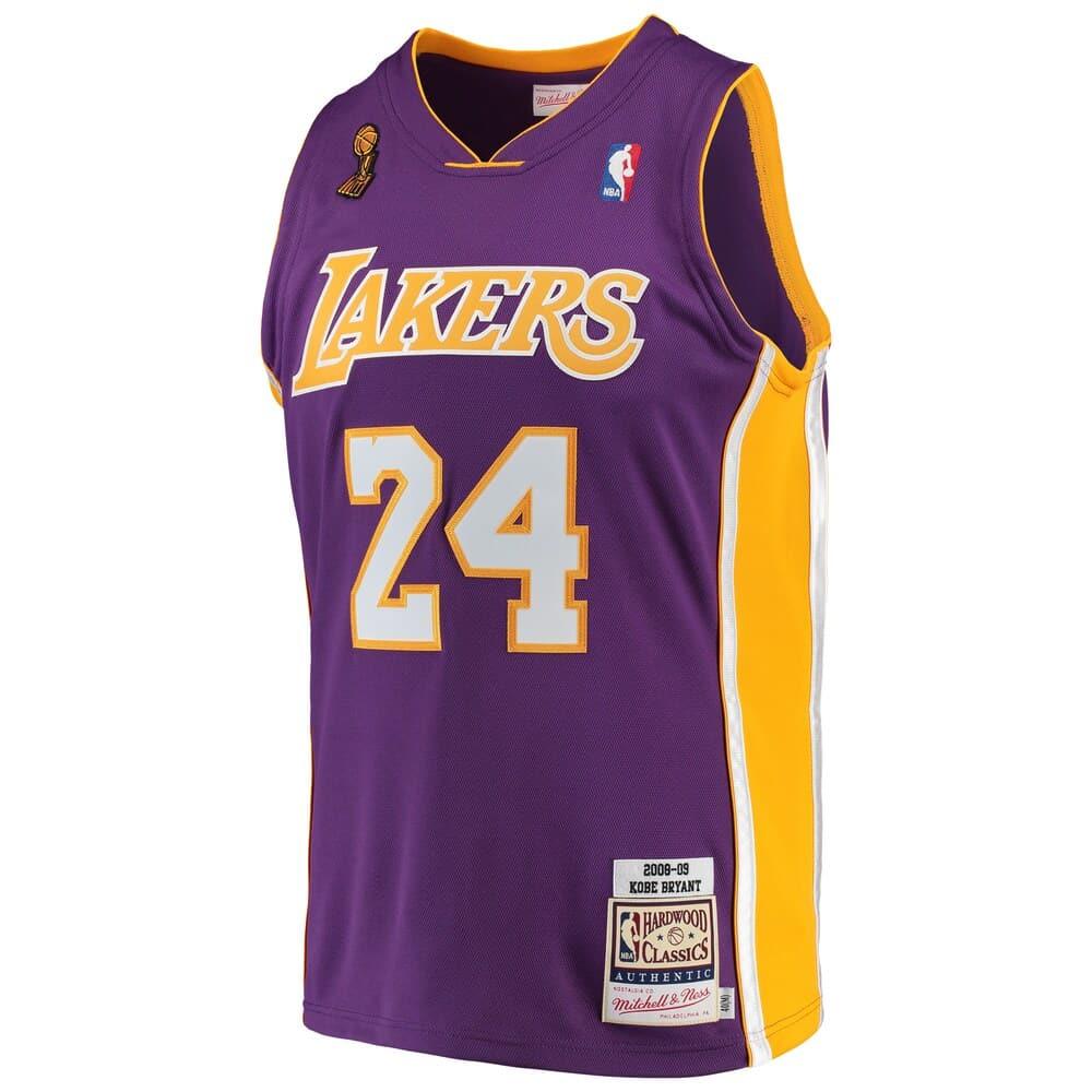 Mitchell And Ness Jerseys Kobe Bryant Los Angeles Lakers Mitchell & Ness NBA 08-09 Finals Authentic Jersey - Purple