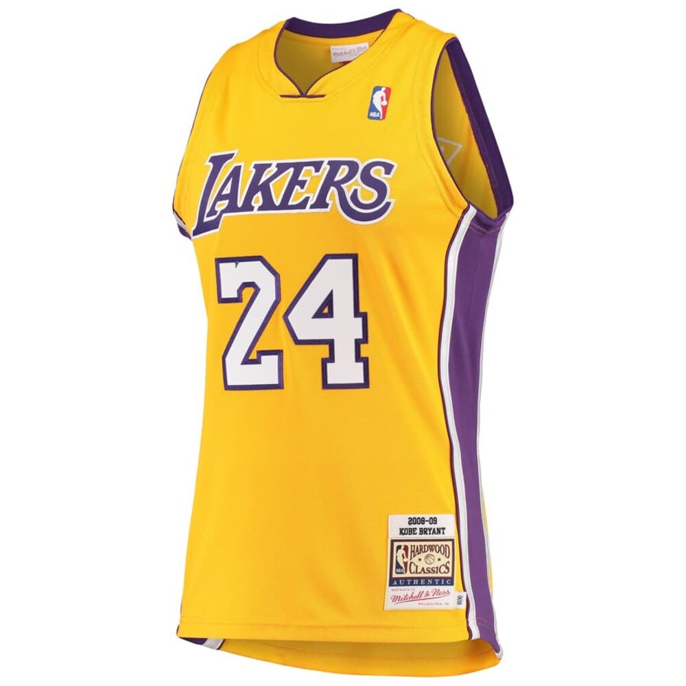 Mitchell And Ness Jerseys Kobe Bryant Los Angeles Lakers Mitchell & Ness NBA 08-09 Home Authentic Jersey - Yellow