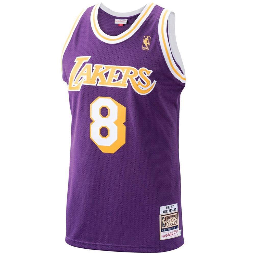 Mitchell And Ness Jerseys Kobe Bryant Los Angeles Lakers Mitchell & Ness NBA 96-97 Road Authentic Jersey - Purple