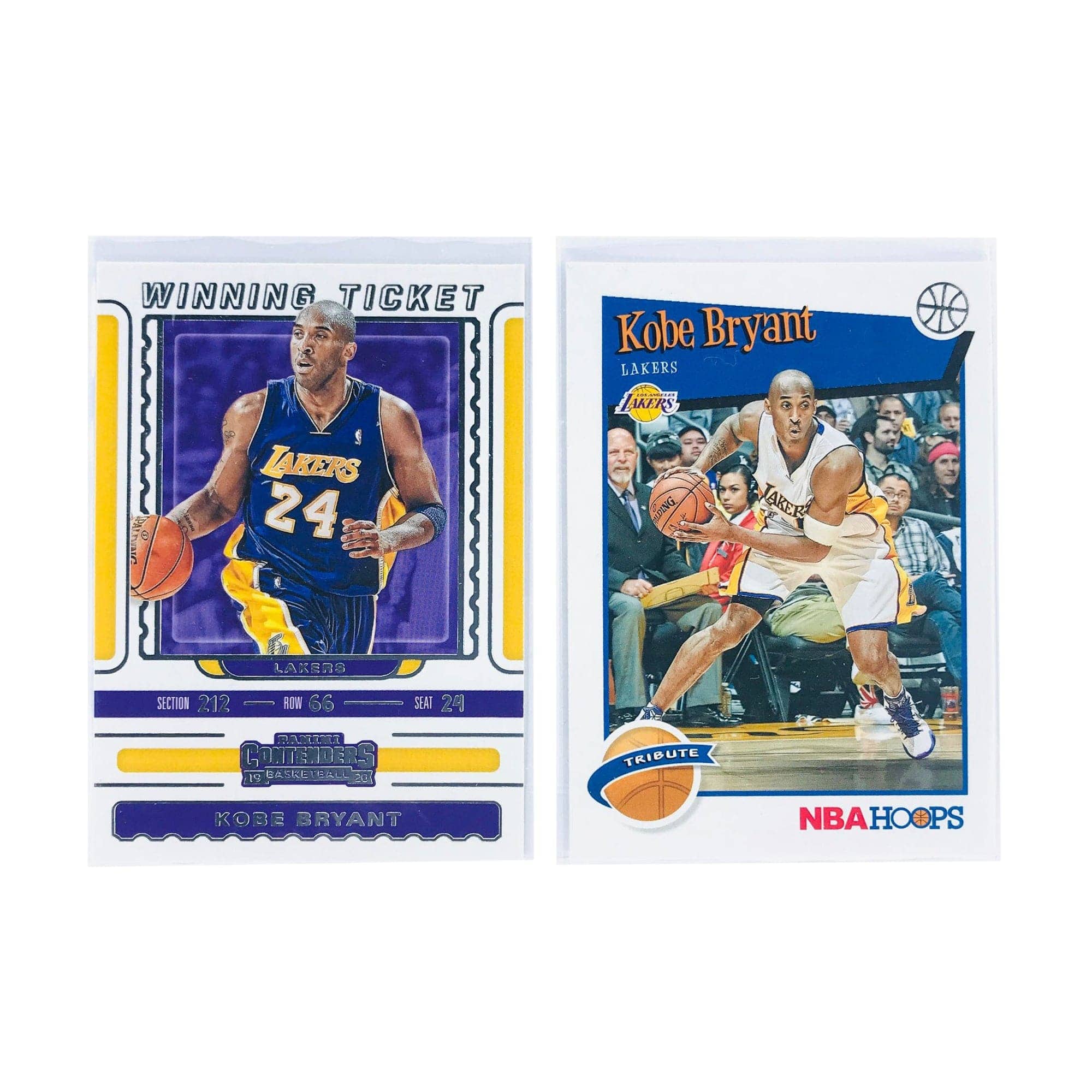 Panini Cards Kobe Bryant Los Angeles Lakers Panini NBA 2 Card Insert Set