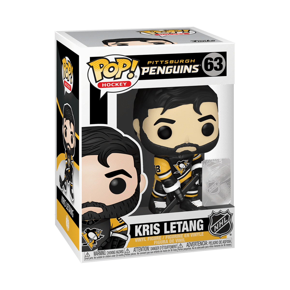 Funko Figures Kris Letang Pitsburgh Penguins Funko NHL Pop 3.75" Figure - Black