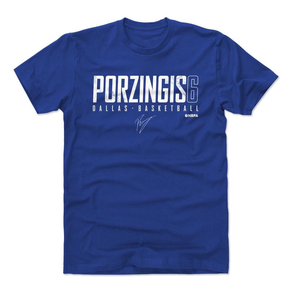 500 Level T-Shirts Kristaps Porzingis Dallas Mavericks 500 Level NBA Elite T-Shirt - Blue