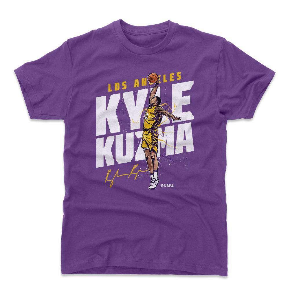 500 Level T-Shirts Kyle Kuzma Los Angeles Lakers 500 Level NBA Slam T-Shirt - Purple
