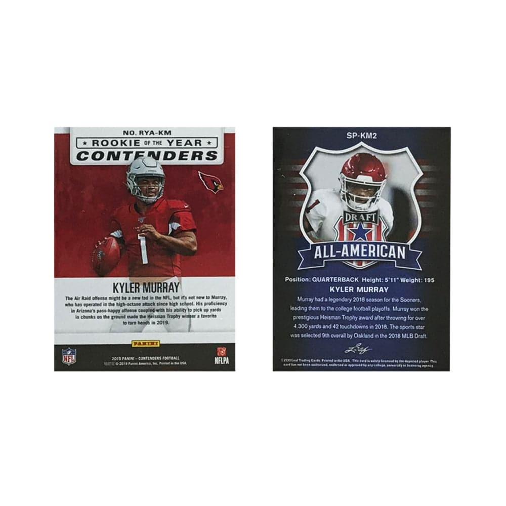 Panini Cards Kyler Murray Arizona Cardinals Panini NFL 2 Rookie Card Set