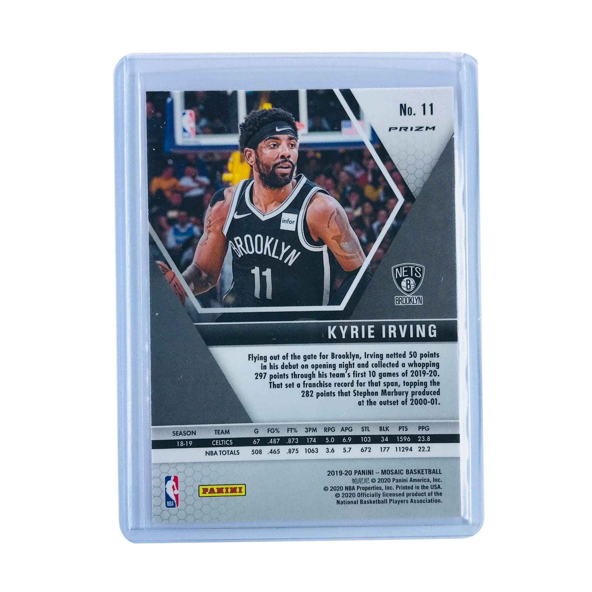 Panini Cards Kyrie Irving Brooklyn Nets 2019-20 Panini Mosaic NBA Pink Camo Prizm 11 Card