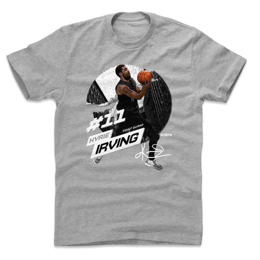 500 Level T-Shirts Kyrie Irving Brooklyn Nets 500 Level NBA City Emblem T-Shirt - Grey