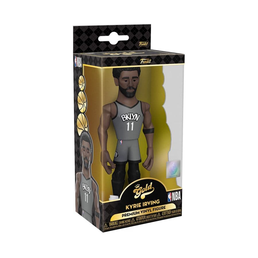 Funko Figures Kyrie Irving Brooklyn Nets Funko NBA 5" Home Vinyl Gold Figure - Grey