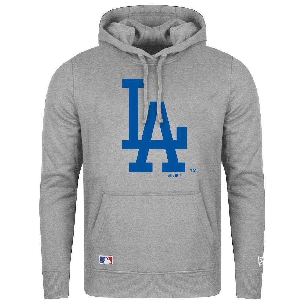 Los Angeles Dodgers New Era MLB Team Logo Hoodie Jumper - Grey