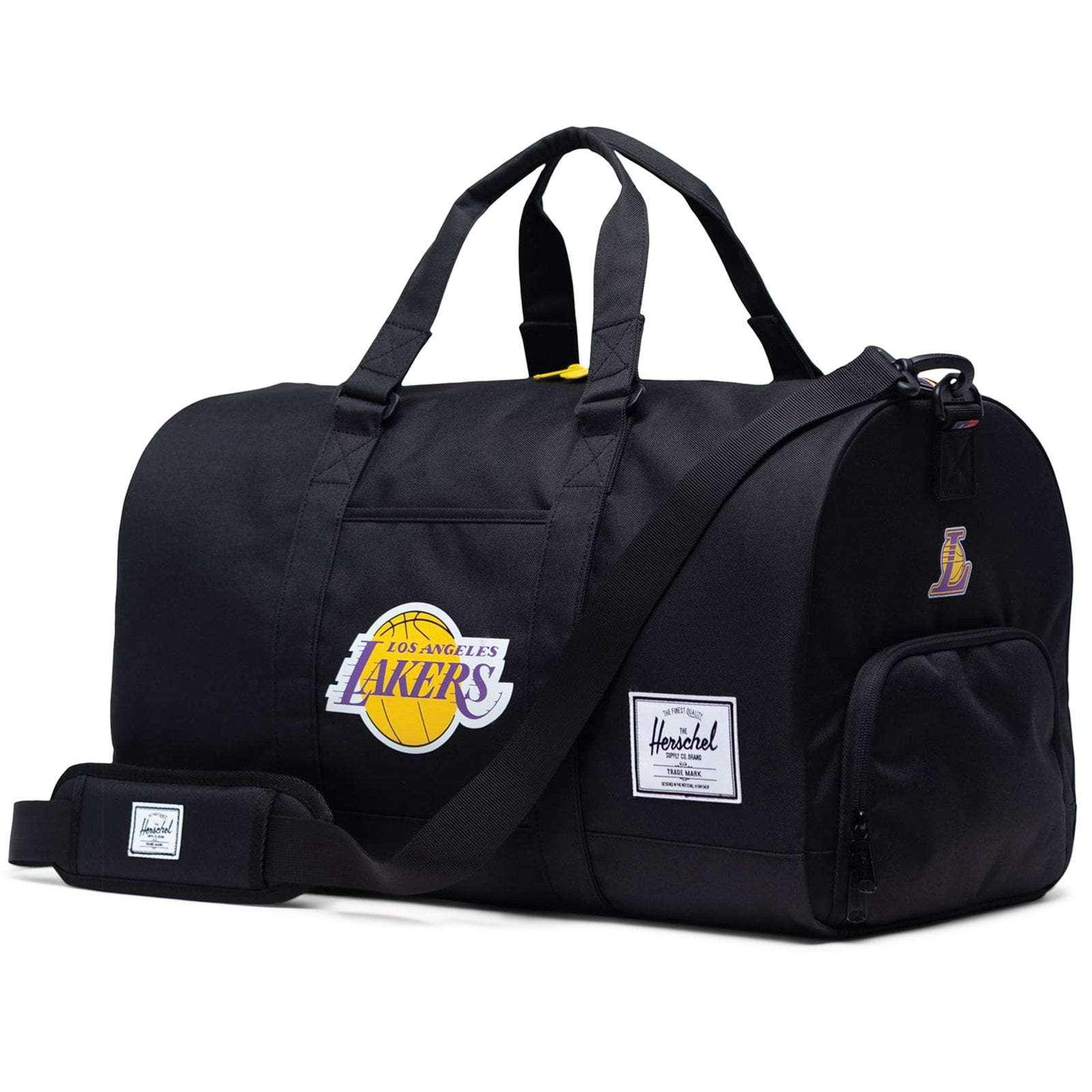 Los Angeles Lakers Herschel NBA Novel Duffle Bag - Black