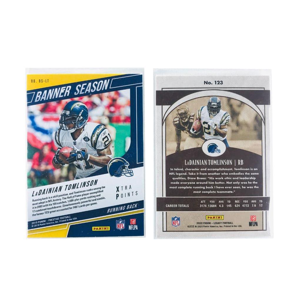 Panini Cards LaDainian Tomlinson Los Angeles Chargers NFL 2 Card Insert Set