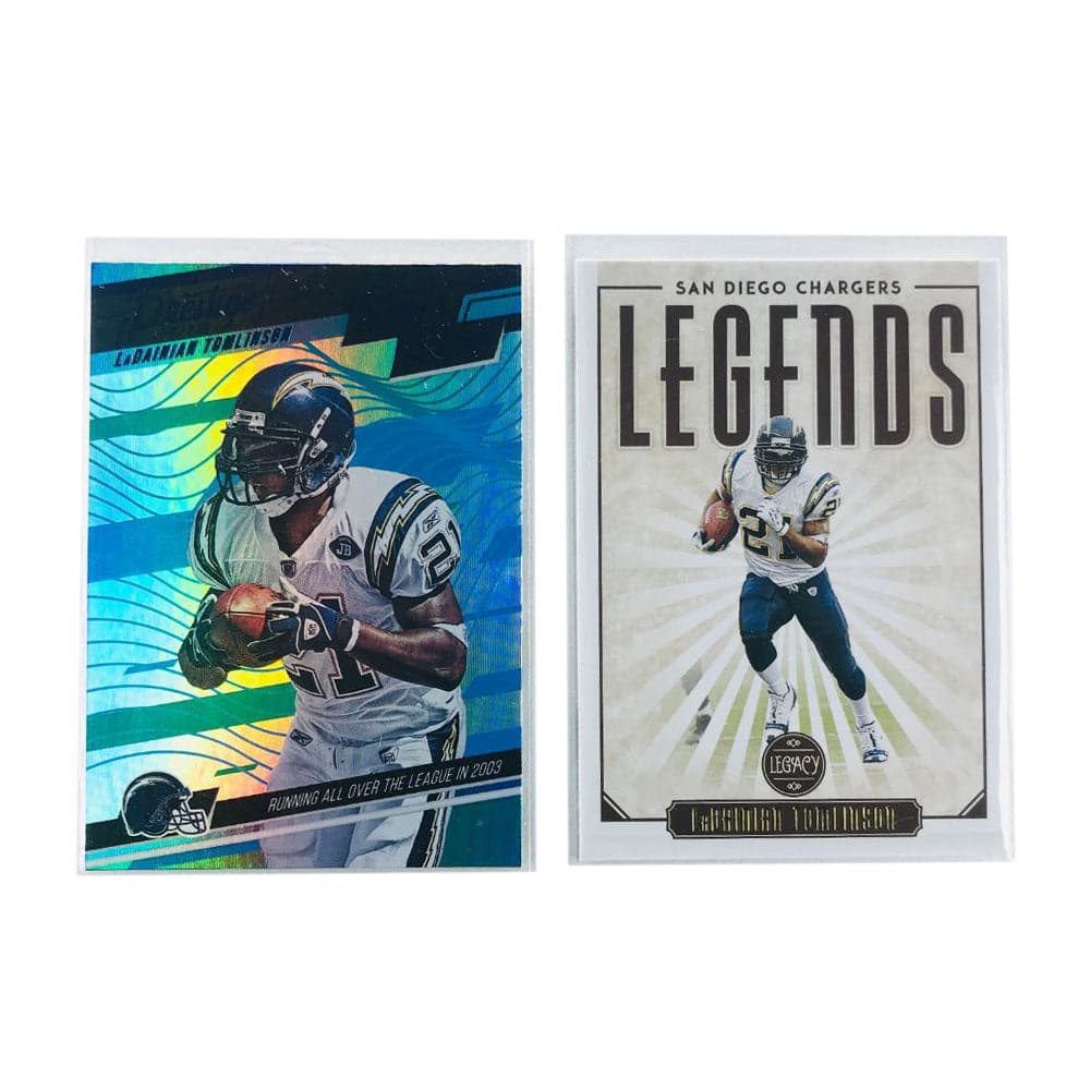 Panini Cards LaDainian Tomlinson Los Angeles Chargers NFL 2 Card Insert Set