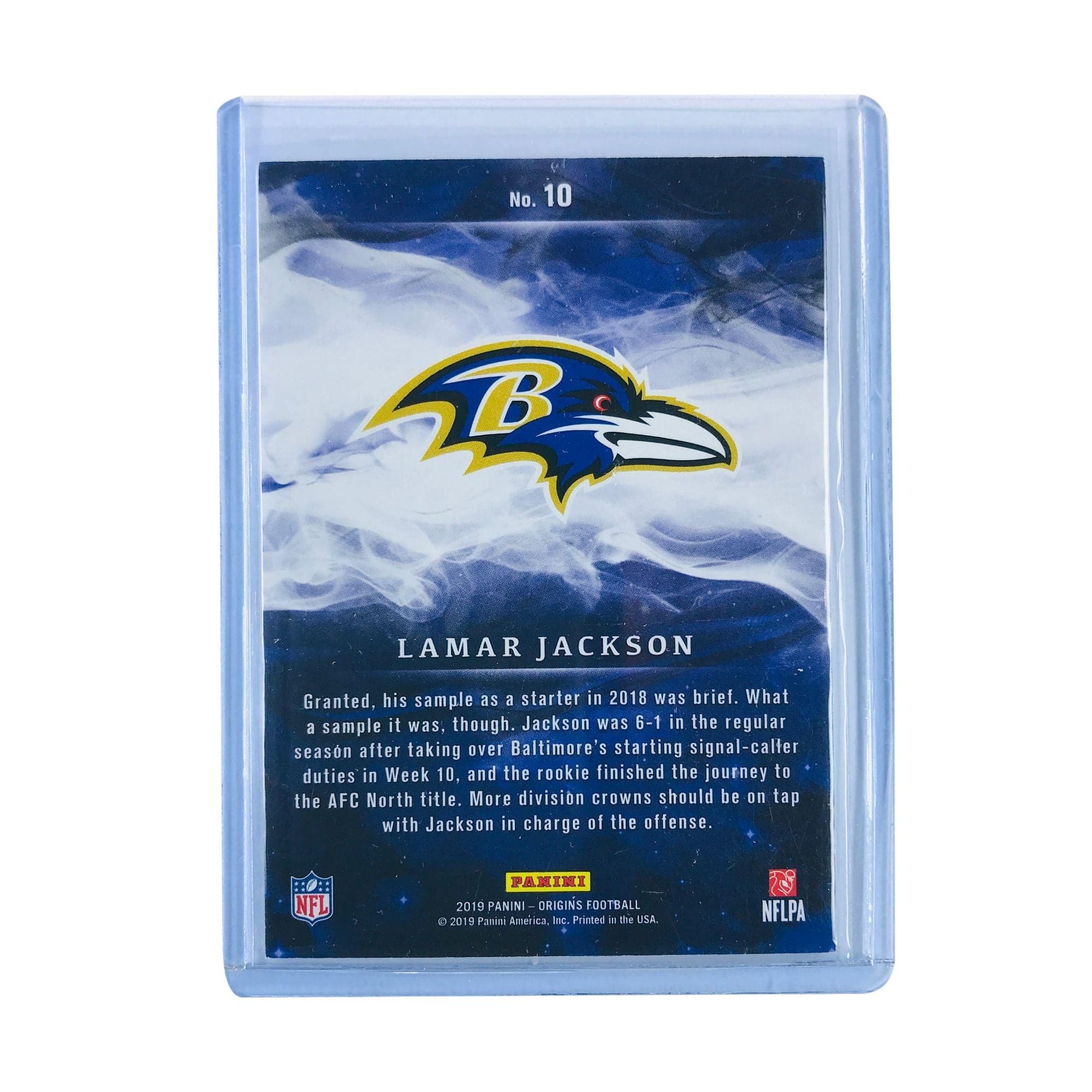 Panini Cards Lamar Jackson Baltimore Ravens 2019 Panini Origins NFL Orange /175 Card