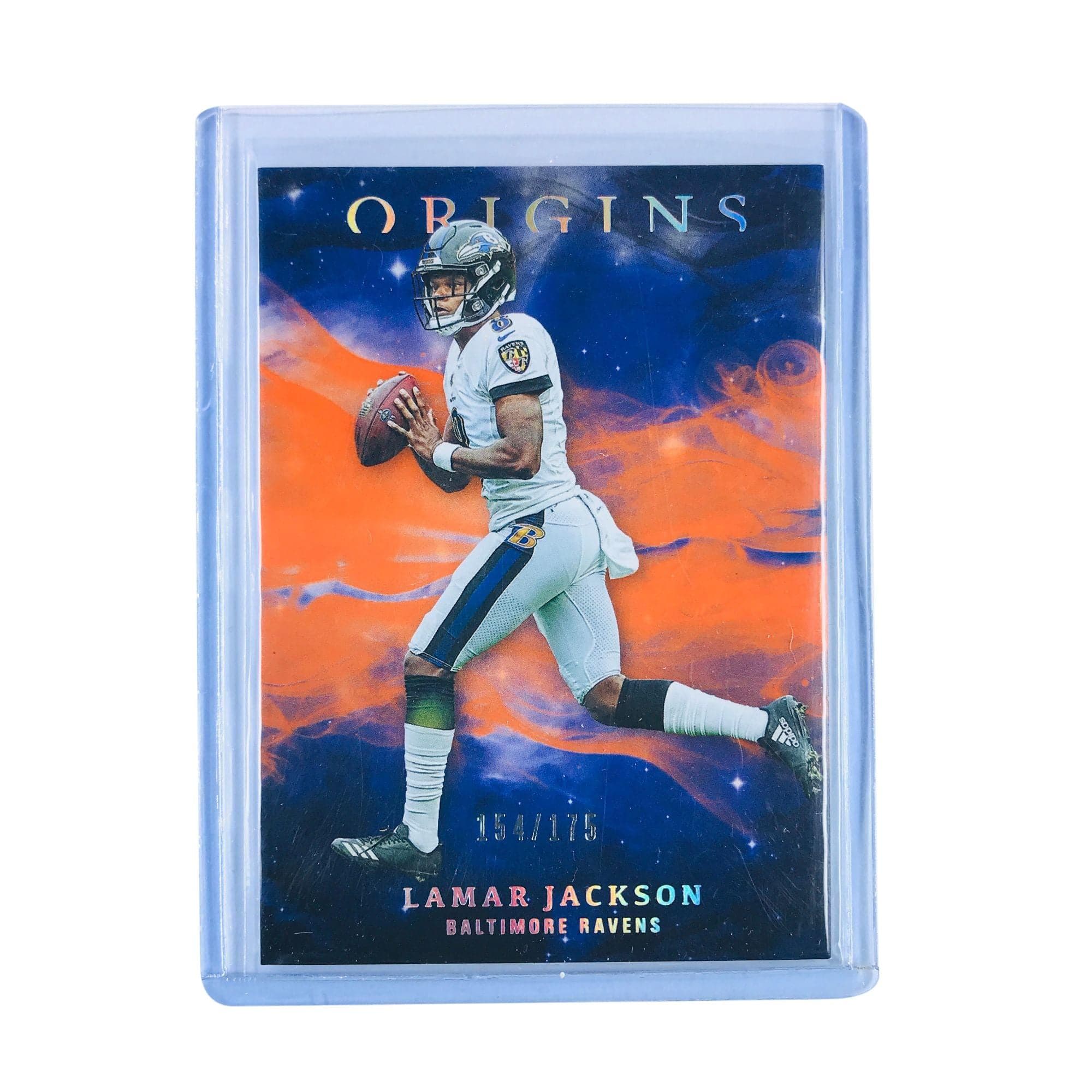 Panini Cards Lamar Jackson Baltimore Ravens 2019 Panini Origins NFL Orange /175 Card