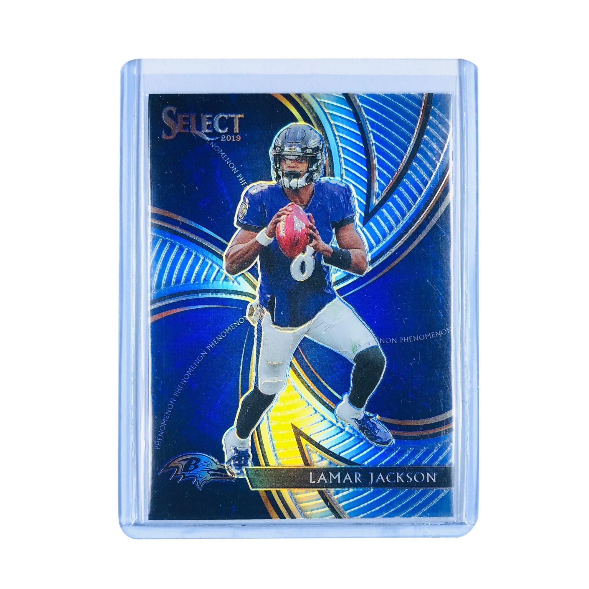 Panini Cards Lamar Jackson Baltimore Ravens 2019 Panini Select NFL Prizm Phenomen 17 Card