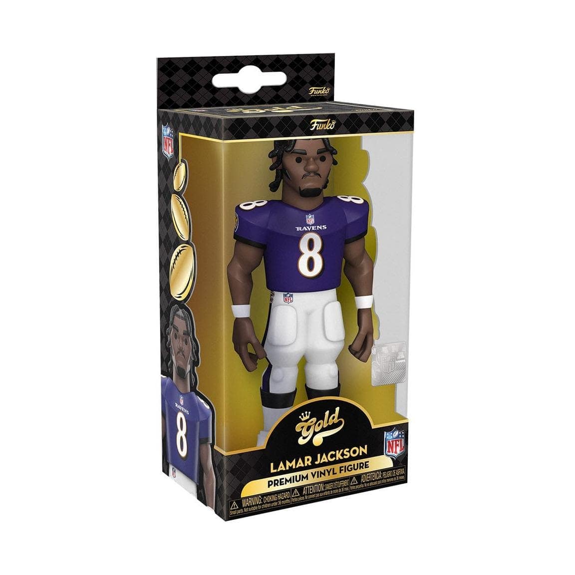 Funko Figures Lamar Jackson Baltimore Ravens Funko NFL 5" Vinyl Gold Figure