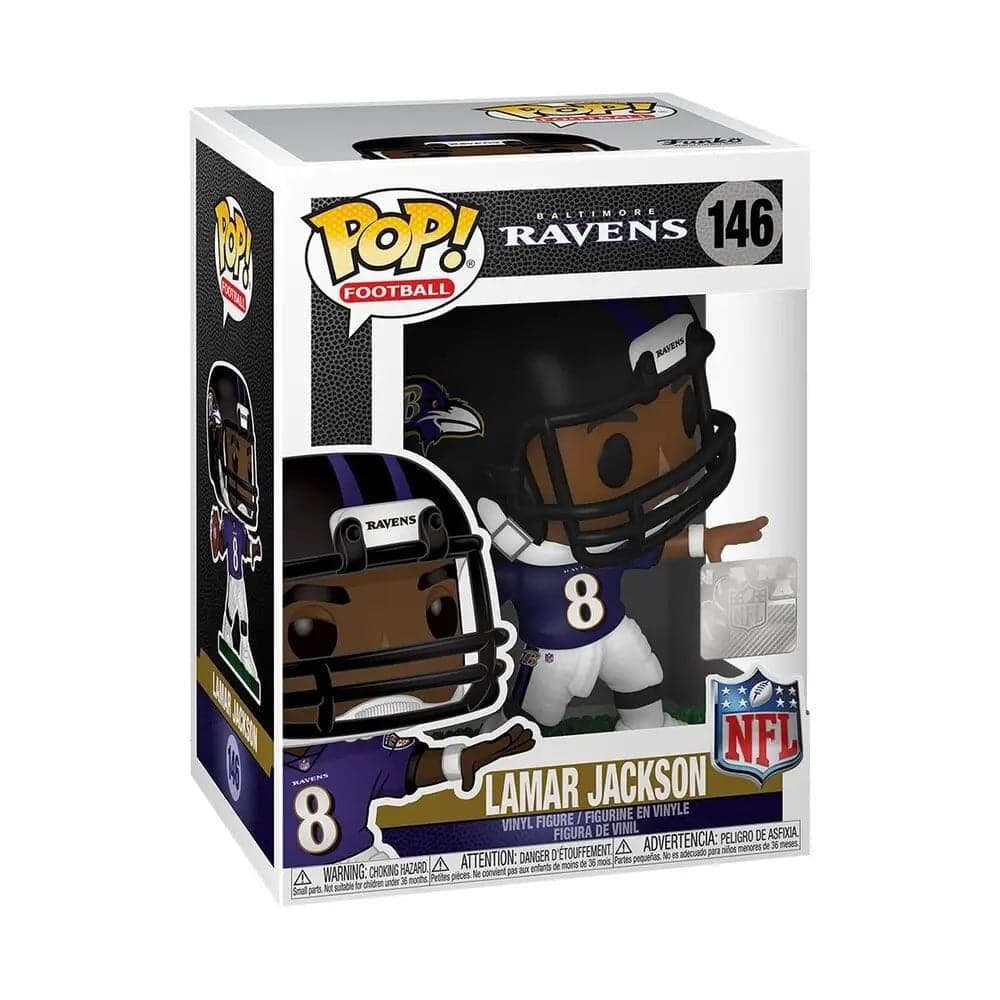 Funko Figures Lamar Jackson Baltimore Ravens Funko NFL Pop Vinyl 3.75" 146 Figure - Purple