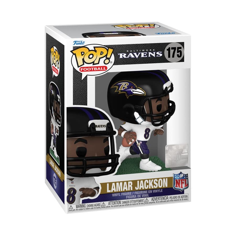 Funko Figures Lamar Jackson Baltimore Ravens Funko NFL Pop Vinyl Figure - White