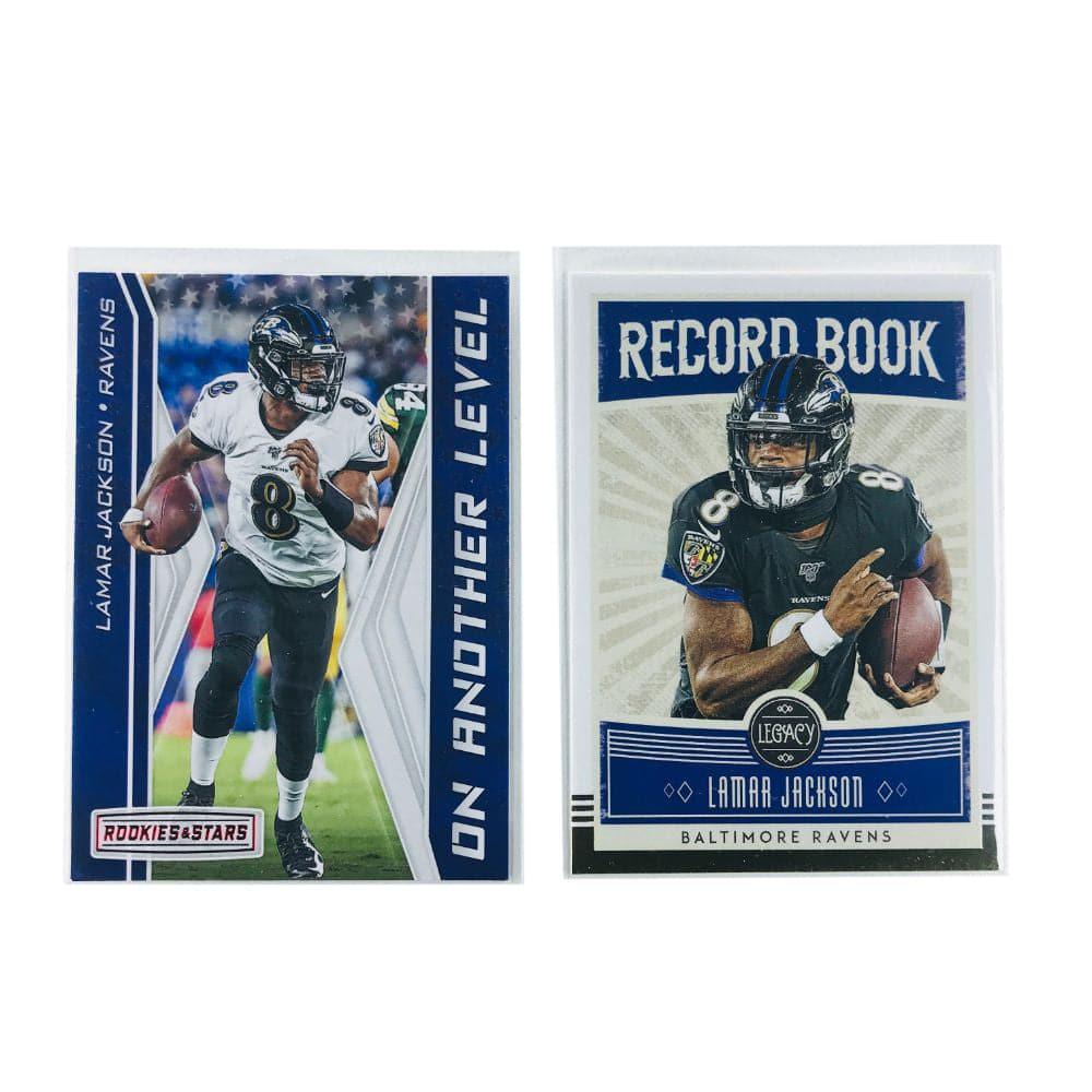 Panini Cards Lamar Jackson Baltimore Ravens Panini NFL 2 Card Insert Set