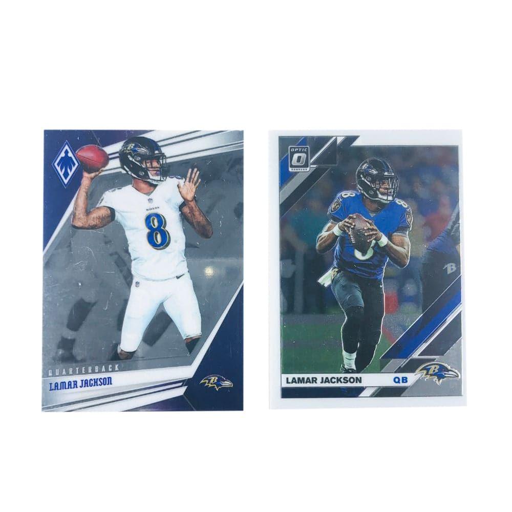 Panini Cards Lamar Jackson Baltimore Ravens Panini NFL 2 Card Premium Base Set