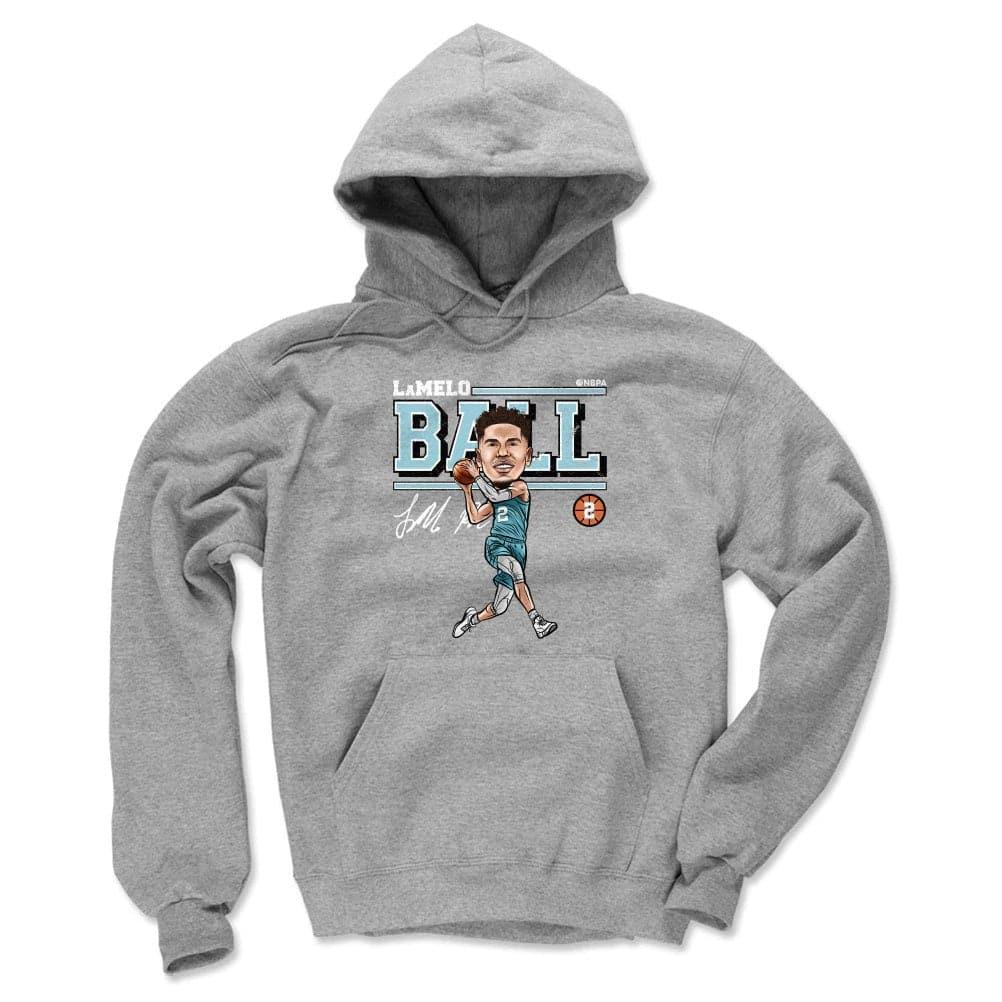500 Level Jumpers LaMelo Ball Charlotte Hornets 500 Level NBA Cartoon Hoodie Jumper - Grey