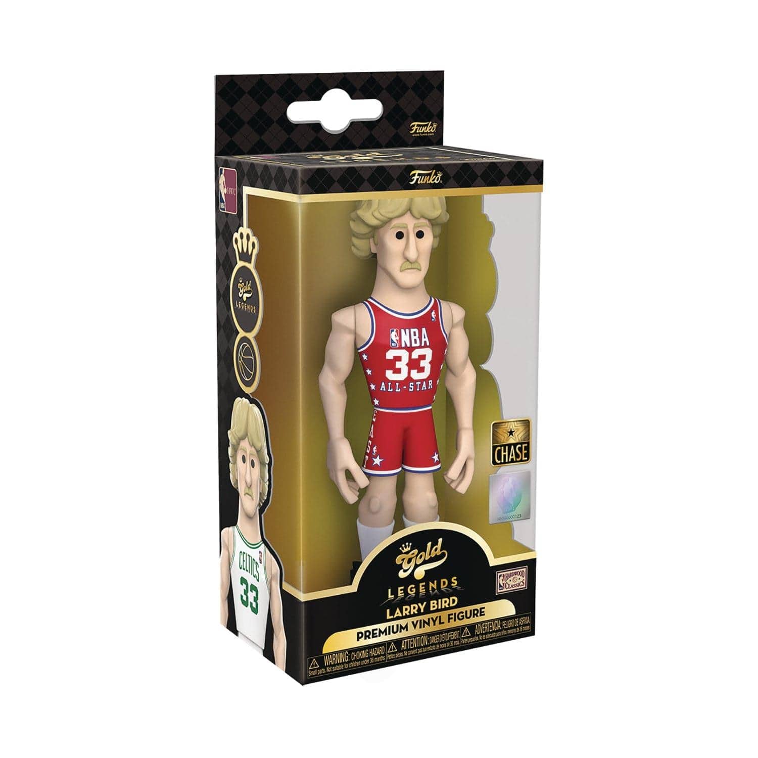Funko Figures Larry Bird Boston Celtics Funko NBA 5" Vinyl Gold Figure - White